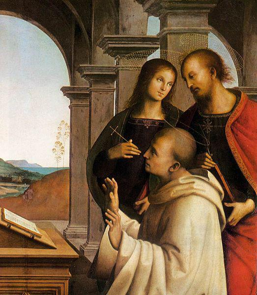 Pietro Perugino The Vision of St Bernard Sweden oil painting art